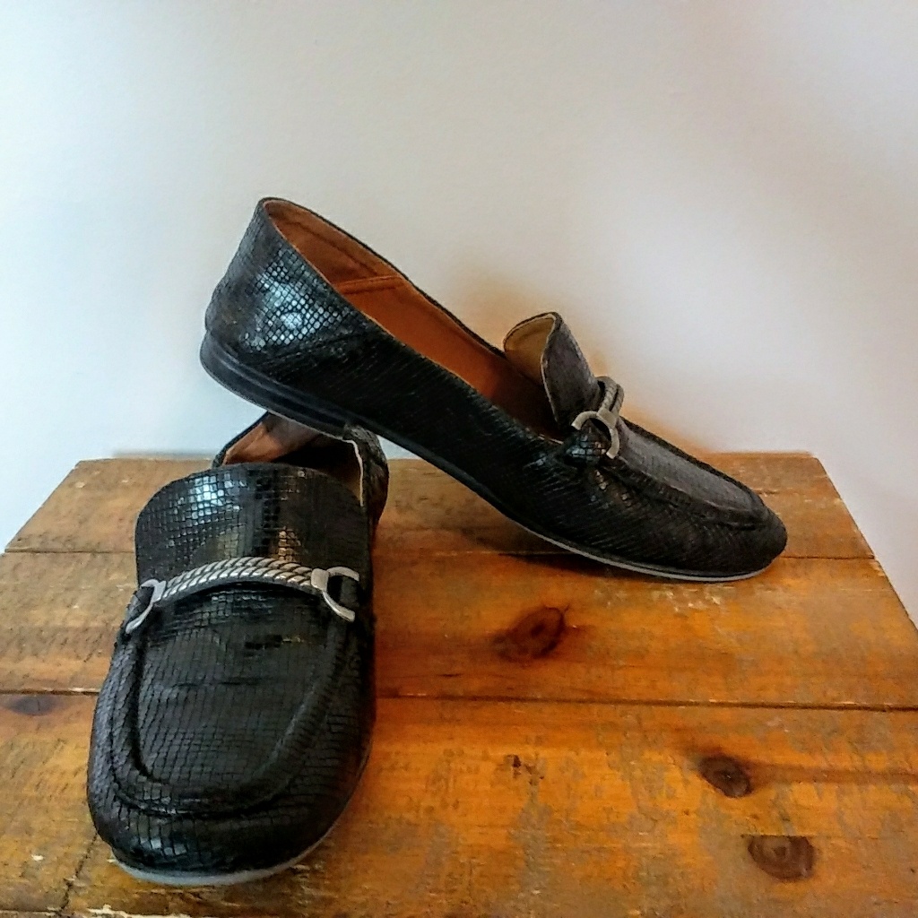Patricia Nash Embossed Leather Loafers